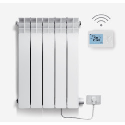 E-radiador 750 con termostato inalámbrico 5 elementos