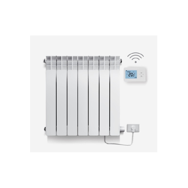 E-radiador 1000 con termostato inalámbrico | 7 elementos