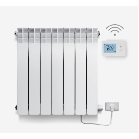 E-radiador 1000 con termostato inalámbrico | 7 elementos